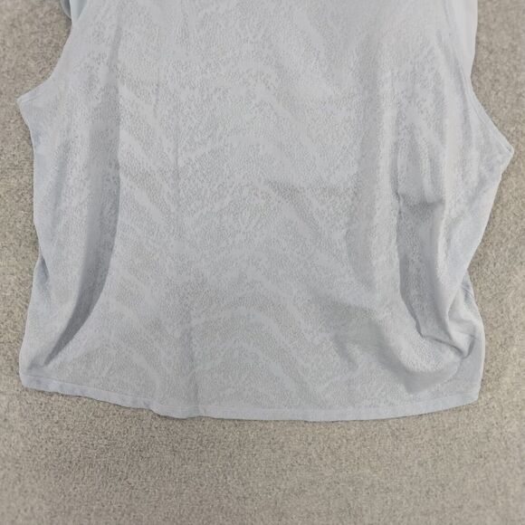 Zyia Active Tank Top Womens XL Light Blue Bra Racerback Stretch Layered 2-in-1 - Picture 3 of 12